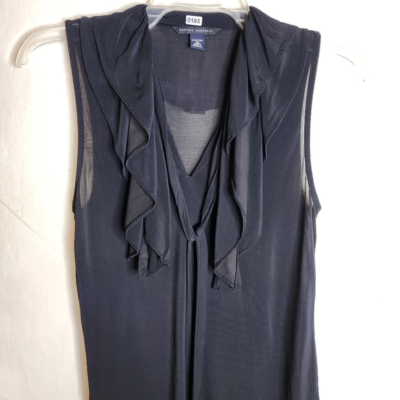 Banana Republic Womens Sleeveless Black Stretch Blouse XS. Capsule. Monocrome - Picture 1 of 6